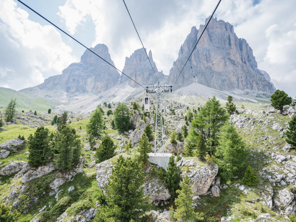 Dolomites Italy - Forcella del Sassolungo - Passo Sella