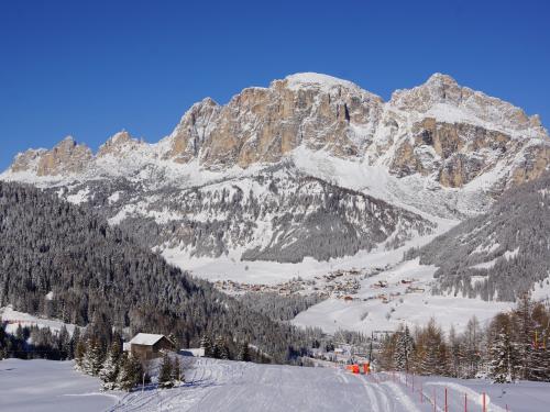 View of Colfosco and the Edelweiss Valley in Alta Badia