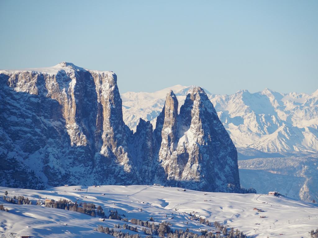 Alpe di Siusi Seiser Alm in winter