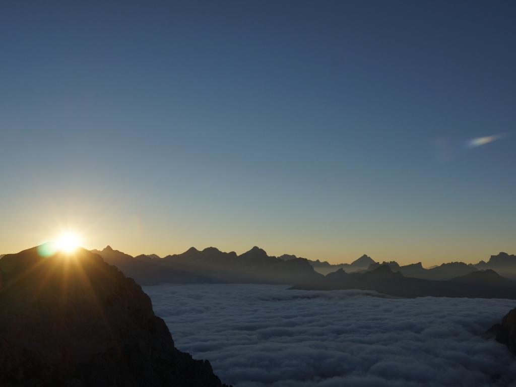 Sonnenaufgang - Wo sind die Dolomiten?