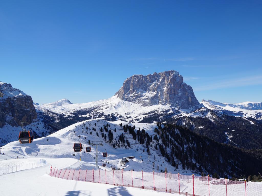Val Gardena in winter - Sellaronda Dolomites South Tyrol