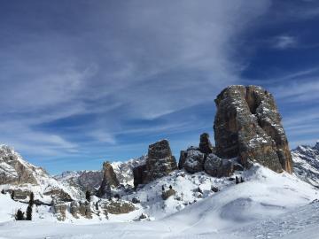 Ski resort Cortina d'Ampezzo Dolomites Italy