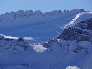 Arabba Italy ski area in winter